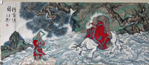 辛丑歲尾來臨 範揚精心繪製羅漢與神牛