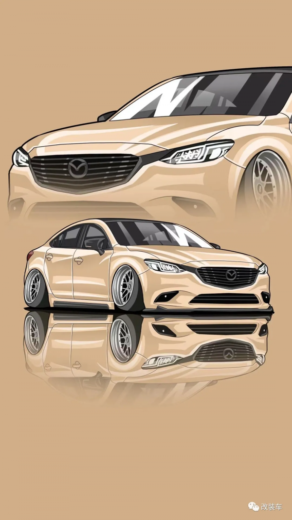 優雅的寬體馬自達阿特茲，還原兩次還是躲不過改裝的&quot;深坑&quot;