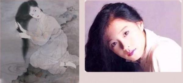 影視劇裡真人與畫像對比，趙雅芝畫像神似爾康，紫薇撞臉孔慈