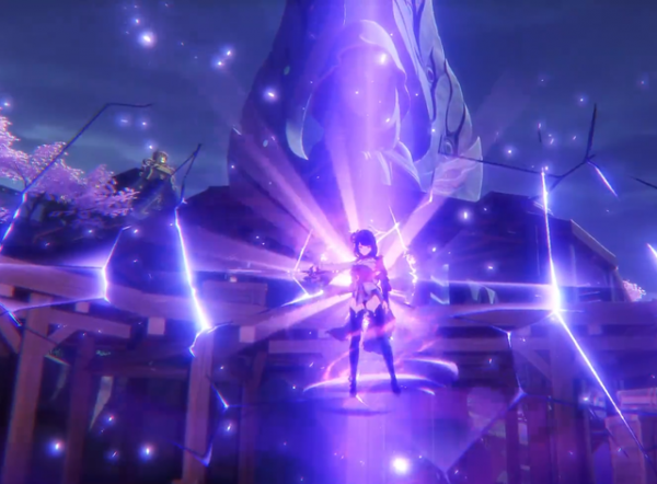 原神：雷電將軍與鍾離聯手，打出刀刀真傷效果？可惜只能打兩套