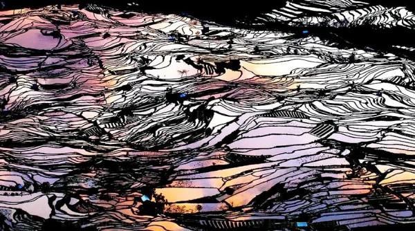 仙境一般的梯田美景，氣勢磅礴壯觀，無與倫比