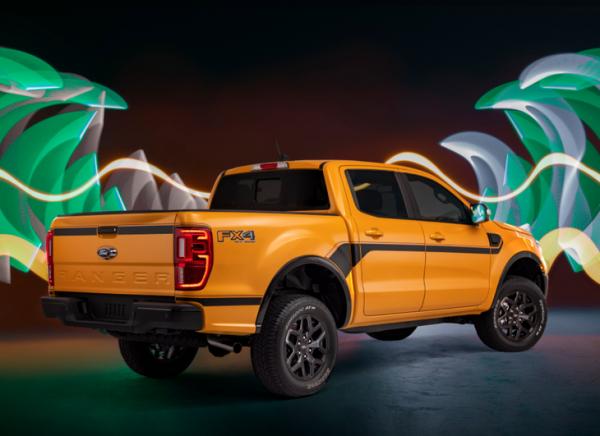 福特Ranger套裝版車型官圖釋出 全車黑化 配專屬橙色車漆