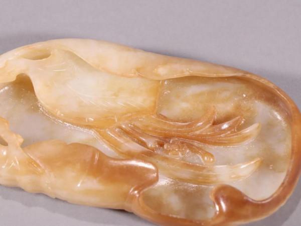 清代：和田籽料雕人物故事玉碗