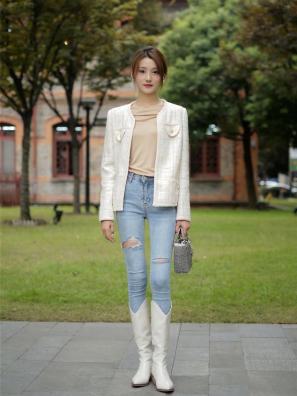 深秋不要亂穿衣,今年流行“短上衣+高腰褲”,適合小個子女生 深秋不要亂穿衣,今年流行“短上衣+高腰褲”,適合小個子女生