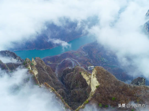 冬日雲海美出新高度！雨後的雲臺山“仙氣飄飄”