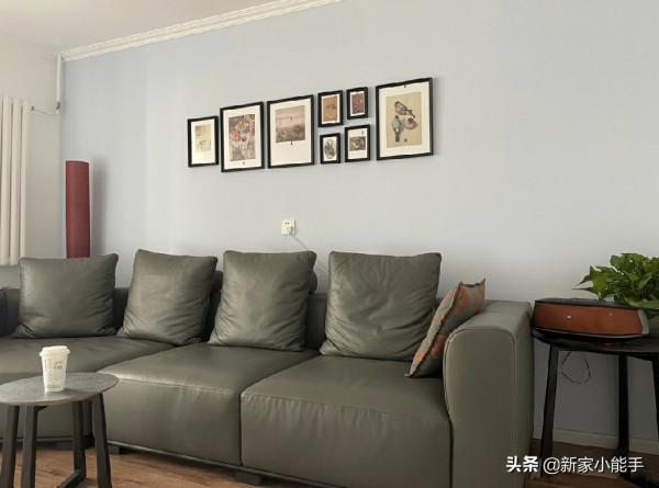 56平兩居室學區房，不做吊頂很舒適，電視牆是全屋亮點，美觀實用