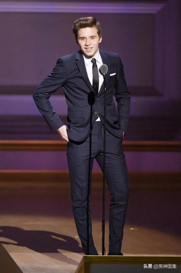 瀟灑英俊，貝克漢姆家大少爺