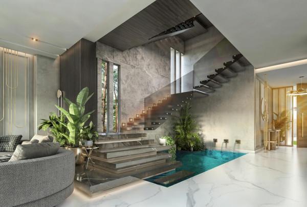 挑空戶型現澆一層實用，挑高區空著又大氣，6種裝法讓我左右為難