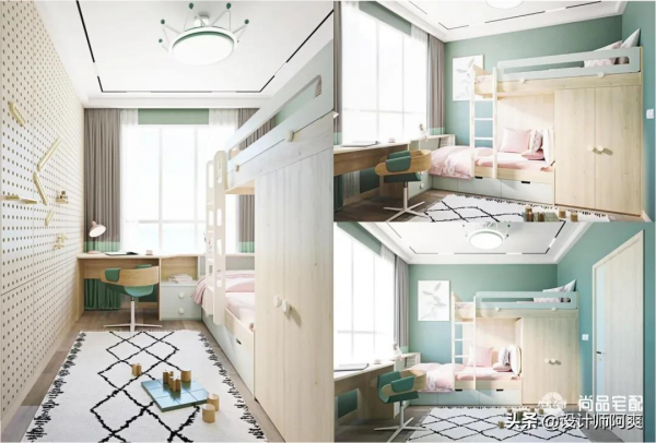 這才叫兒童房設計，比你家擺張上下床強太多了