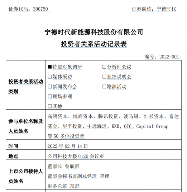 寧德時代董事長曾毓群回應熱點問題，20個問答實錄來了