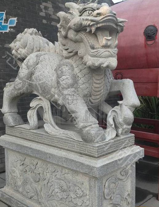 如何放置石雕麒麟