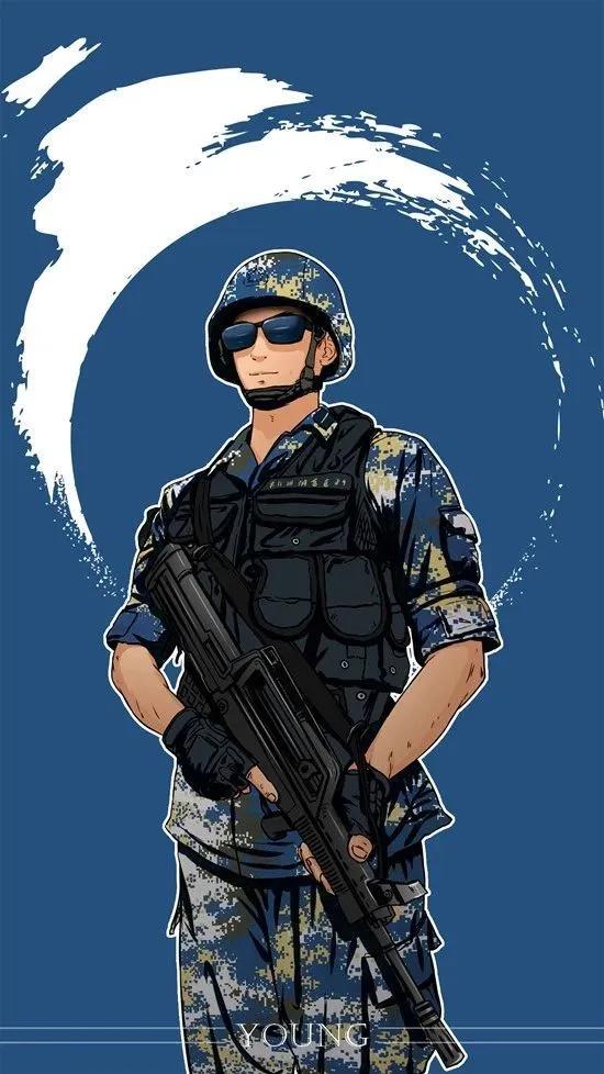硬核軍人手機桌布：青春有很多樣子，很慶幸青春裡有穿軍裝的樣子