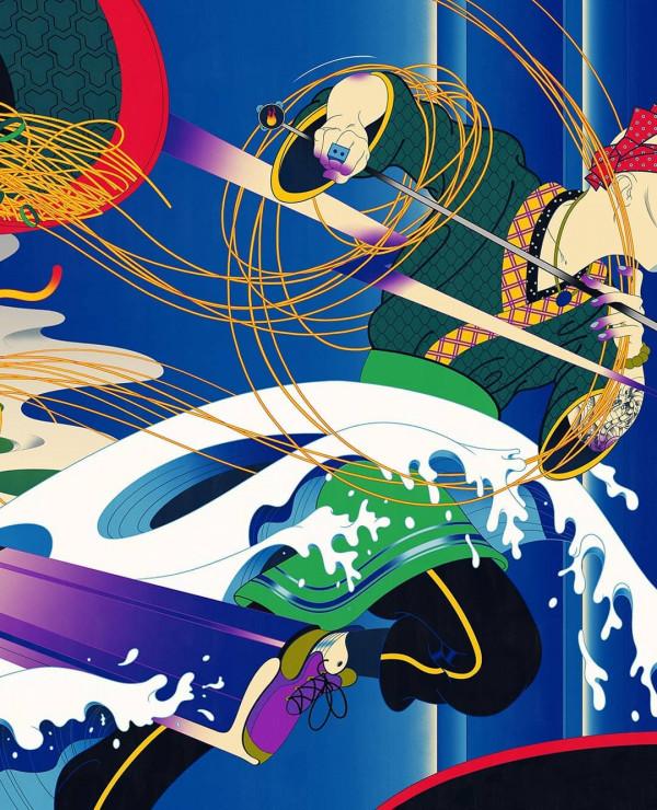 插畫丨強烈的色彩與動感衝擊力，復古又迷人，情節表現極為豐富