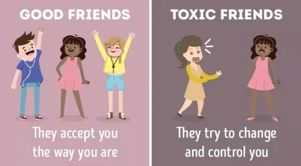 8張對比圖教小孩子正確的社交，&OpenCurlyDoubleQuote;毒友誼&rdquo;一定要早發現早遠離