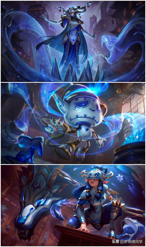 LOL青花瓷面板原畫曝光，5個年限面板確定，EZ和拉克絲成最大贏家