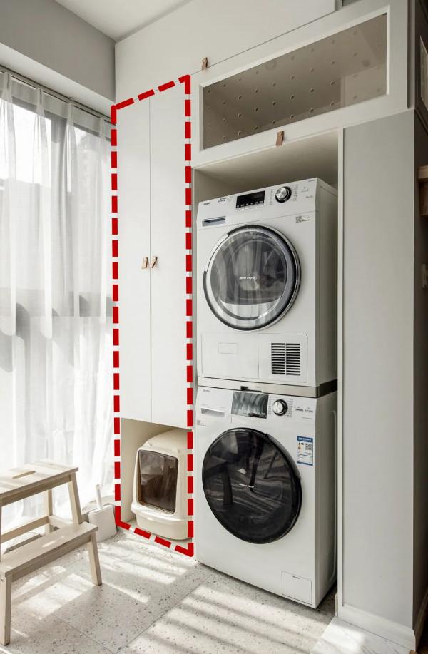 陽臺裝修的正確選擇,打個家政櫃塞洗衣機藏雜物,日後收納不後悔 陽臺裝修的正確選擇,打個家政櫃塞洗衣機藏雜物,日後收納不後悔