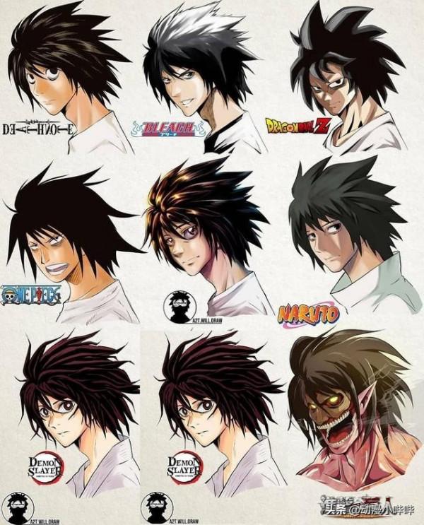 不同畫風下的動漫男神，佐助秒變顏藝大叔，五條悟是撞臉卡卡西？