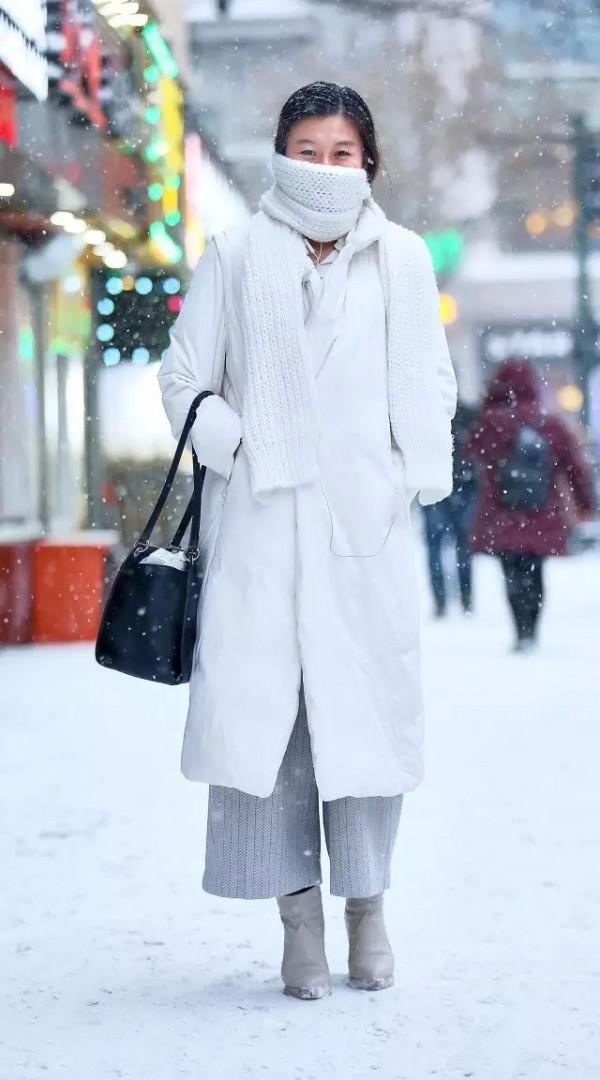 東北人原來是這麼過冬的，雖然裹得厚厚的，也不忘記搭配精緻點