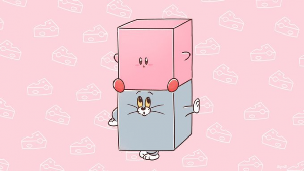 什麼都能吞的星之卡比，怎麼突然就吞到美少女頭上了？