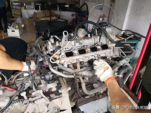 大眾高爾夫1.4T差點開報廢，燒機油、燒防凍液、缺缸大修一次解決