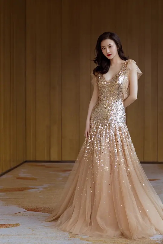 景甜 笑容甜美 太美啦