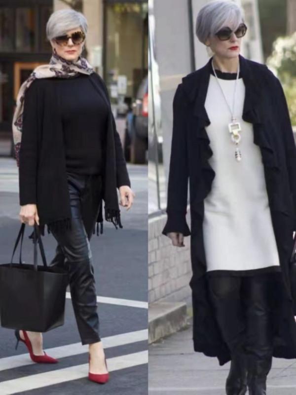 60+胖奶奶比年輕人還會穿，出街時髦又高階，她的穿衣秘訣是什麼