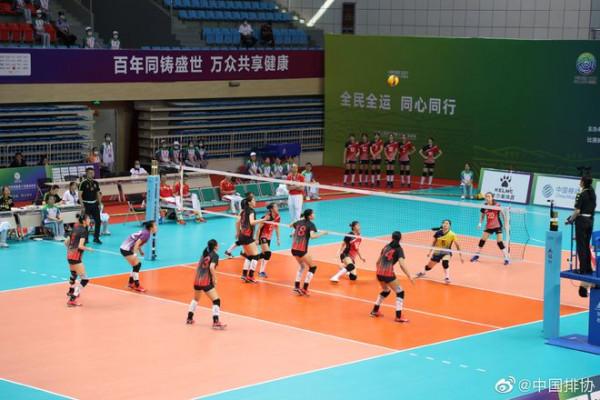 全運女排江蘇3-1逆轉獲得兩連勝 天津3-0擊敗遼寧