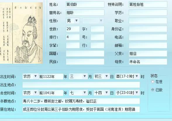 全國各姓氏得姓始祖一覽圖（五）