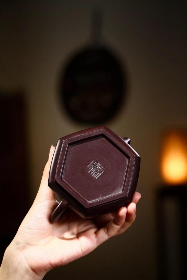 「六方石瓢」極品紫茄泥240cc張菊仙 手工製作
