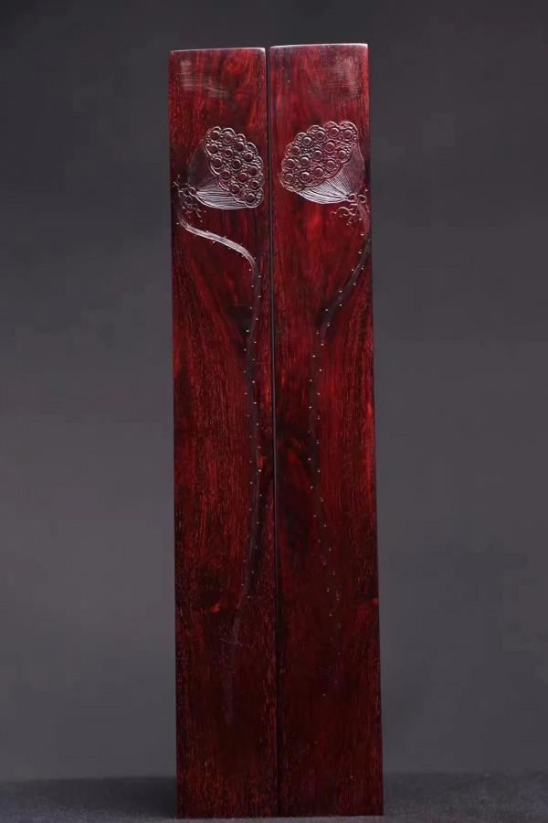 不一樣的傳統文房器：紫檀文房鎮尺——一品清廉