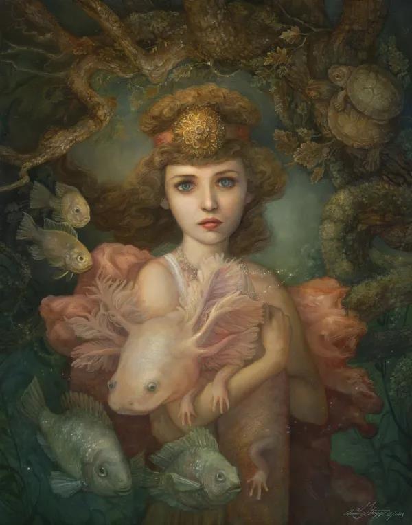 畫如其人，精緻美麗的畫，精緻美麗的女人