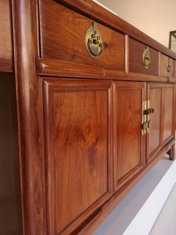 黃花梨全獨板三聯櫃