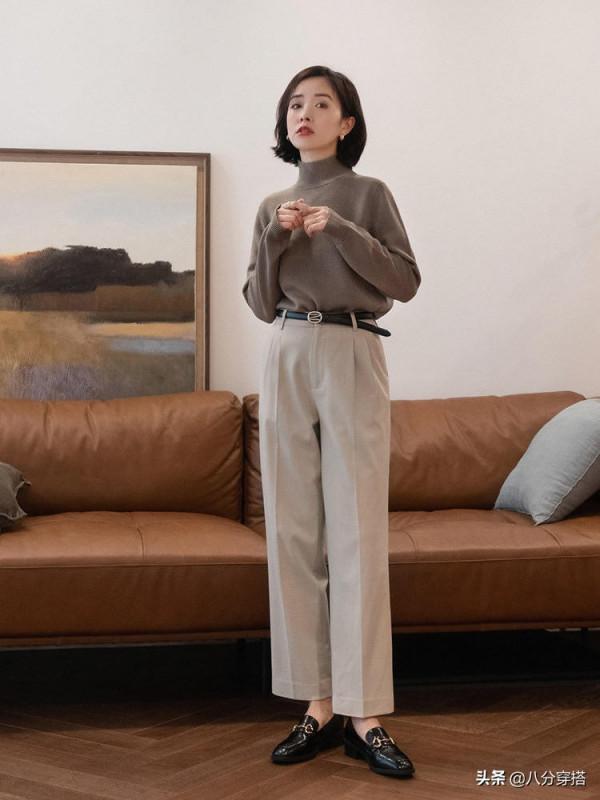 職場通勤怎麼穿？直筒褲幫助你打造大長腿，顯高時髦還百搭