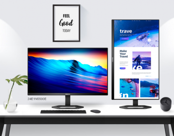 飛利浦精彩系列顯示器新品24E1N5500E上市，辦公娛樂皆兼顧