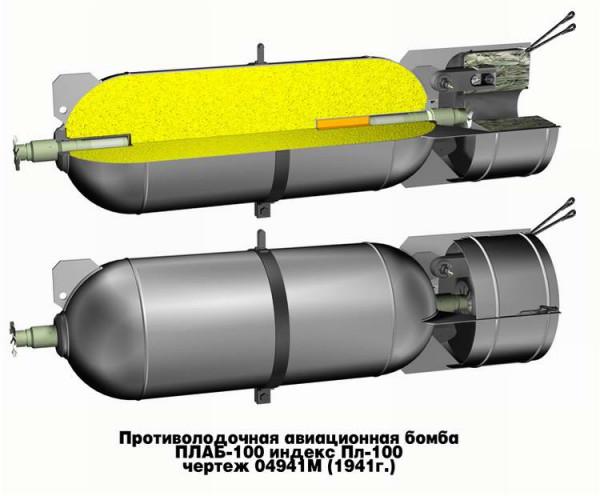 二戰使用航空炸彈、迫擊炮、反坦克地雷和反步兵地雷剖面圖集