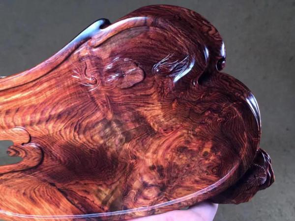 袖珍款海南黃花梨年年有餘幹炮臺！好東西