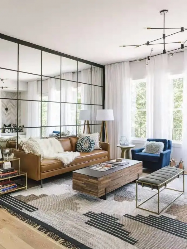 裝修最牛X的一個選擇：在牆上掛鏡子