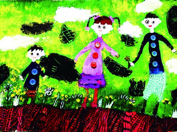 優秀創意兒童畫分享，欣賞孩子們色彩斑斕的世界