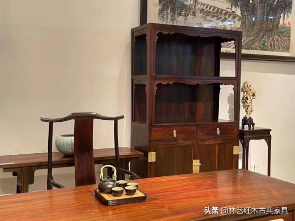 大紅酸枝明式書房佈局