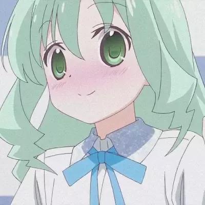 動漫女生頭像（綠色系）