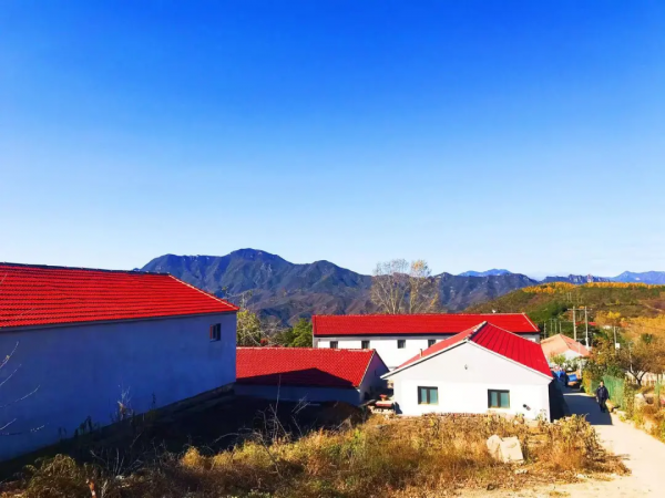 層嵐疊嶂的濃郁秋色，渲染出絕美的黃安坨！