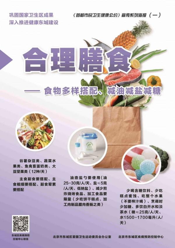 海報來襲！東城區疾病預防控制中心帶您打卡《首都市民衛生健康公約》