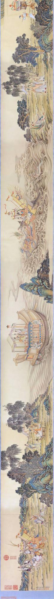 「名畫記」丁觀鵬《摹顧愷之洛神圖卷》，清宮摹古創新的最佳範例