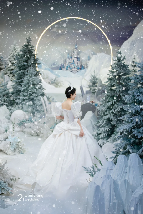 與冬奧會100%浪漫契合的冰雪主題婚禮