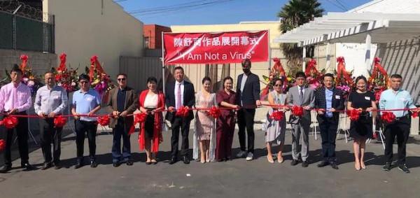 「我不是病毒」陳舒商畫展在洛杉磯舉行