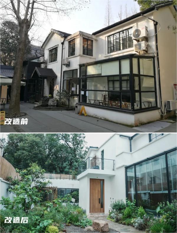 住在上海鬧市400平的房子裡，花開不敗，開窗見池塘，太羨慕了