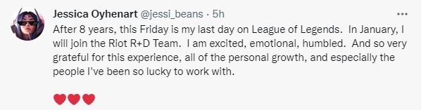 至臻奇亞娜&amp;刀妹原畫師Jessica宣佈離開LOL團隊 加入拳頭研發團隊