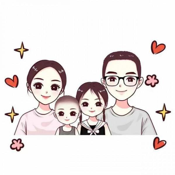 一家四口微信頭像 一家四口微信頭像