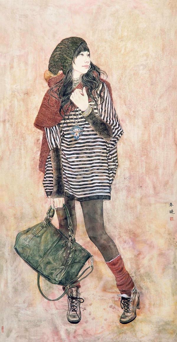 時尚的女人&mdash;&mdash;畫家範春曉現代工筆女性繪畫作品