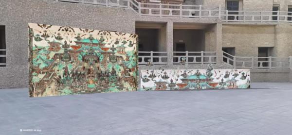 敦煌莫高窟的飛天“飛”到了遊客身邊